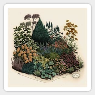 Beautiful Wildflowers garden Sticker